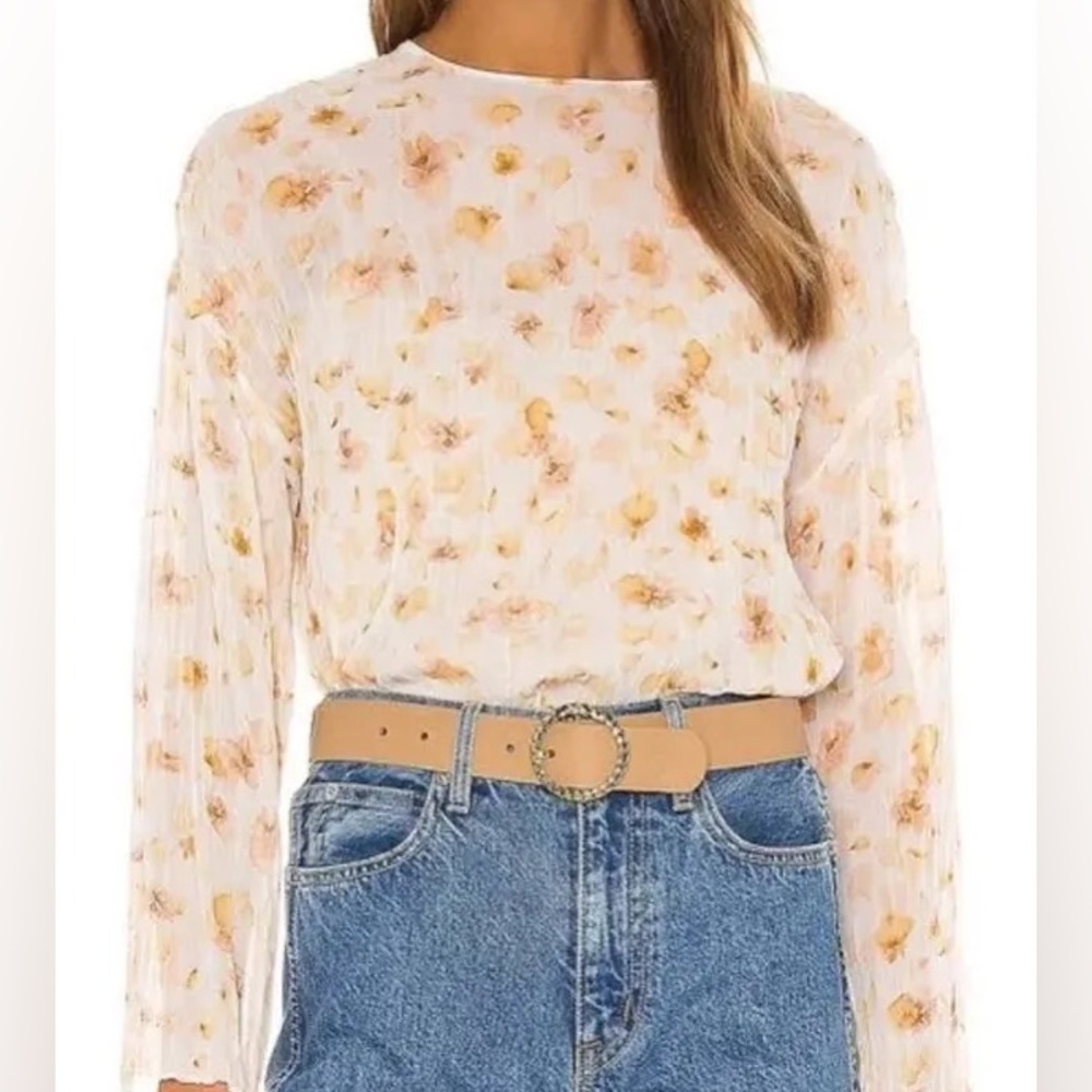 Vince. Pressed petal blouse xxs